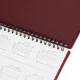 Планинг датированный 2026, бордо, 303х150 мм, 120стр, АТТАСНЕ Agenda