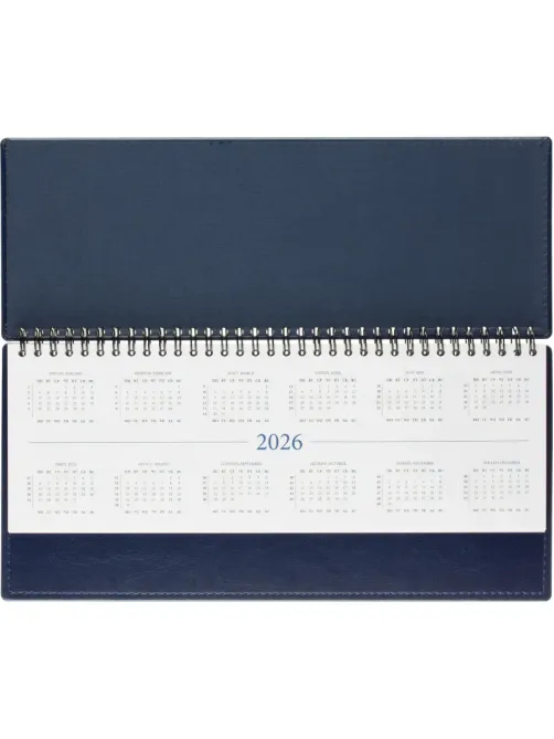 Планинг датированный 2026, синий, 303х150 мм, 120стр, АТТАСНЕ Agenda