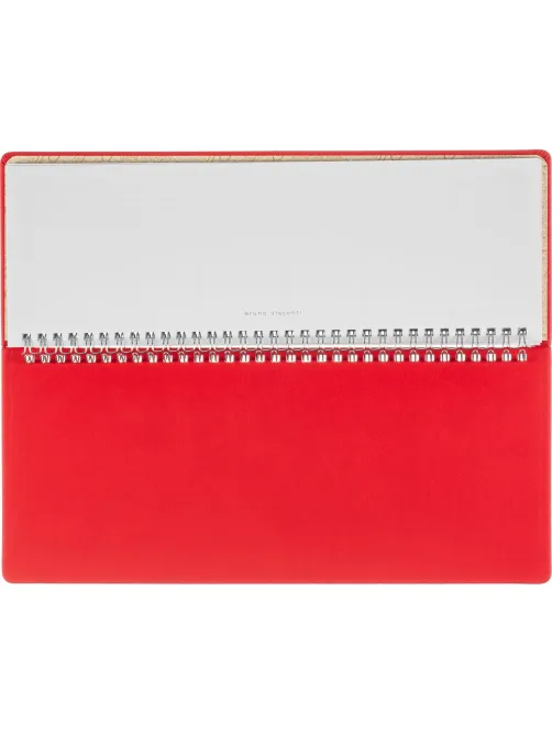 Планинг недатированный 305 х 130 мм Velvet красный 128 стр. 3-364/10
