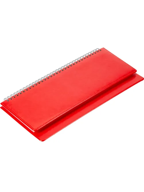 Планинг недатированный 305 х 130 мм Velvet красный 128 стр. 3-364/10