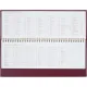 Планинг недатированный бордо,305х130, 64 л.,Ideal 3-457/04