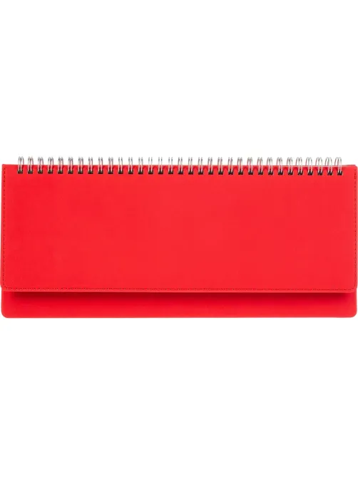 Планинг недатированный 305 х 130 мм Velvet красный 128 стр. 3-364/10