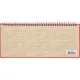 Планинг недатированный 305 х 130 мм Velvet красный 128 стр. 3-364/10