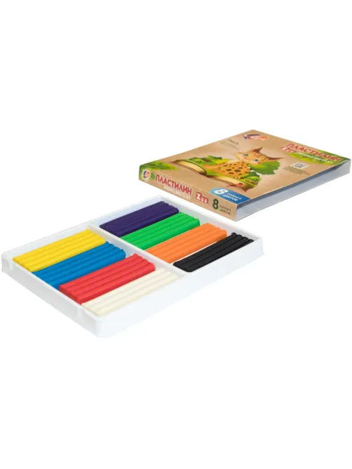 Пластилин классический Луч Zoo 8 цв.120 гр.29С 1720-08