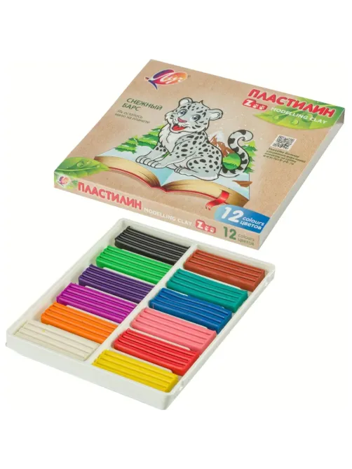 Пластилин классический Луч Zoo 12 цв.180 гр.29С 1722-08