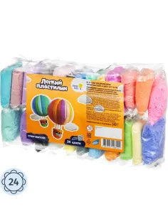 Пластилин Легкий Genio Kids  24 цвета TA1726