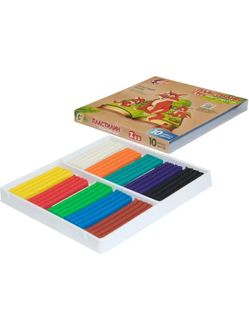 Пластилин классический Луч Zoo 10 цв 150 г, 29С 1721-08