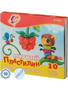 Пластилин воск. Луч Кроха 10цв 150гр со стеком