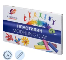 Пластилин Классика 32 цв., 640 г, стек 31С 2065-08 набор
