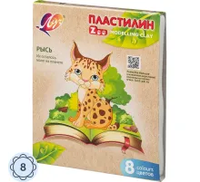 Пластилин классический Луч Zoo 8 цв.120 гр.29С 1720-08