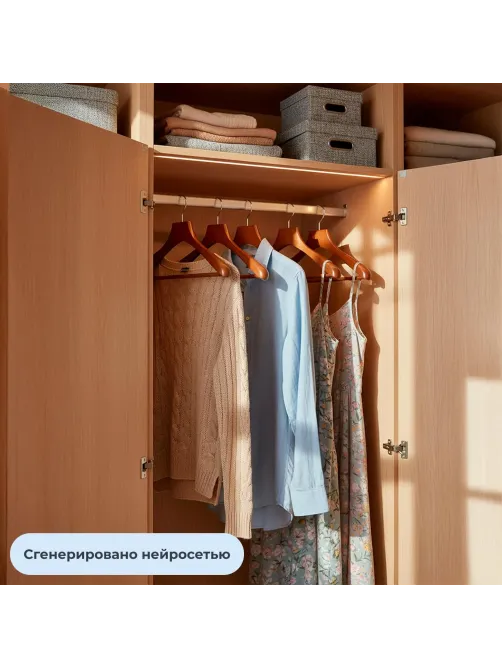 Вешалка-плечики WW_LH246/DL0883 дерев,перек,утолщ,встав р52-54 орех