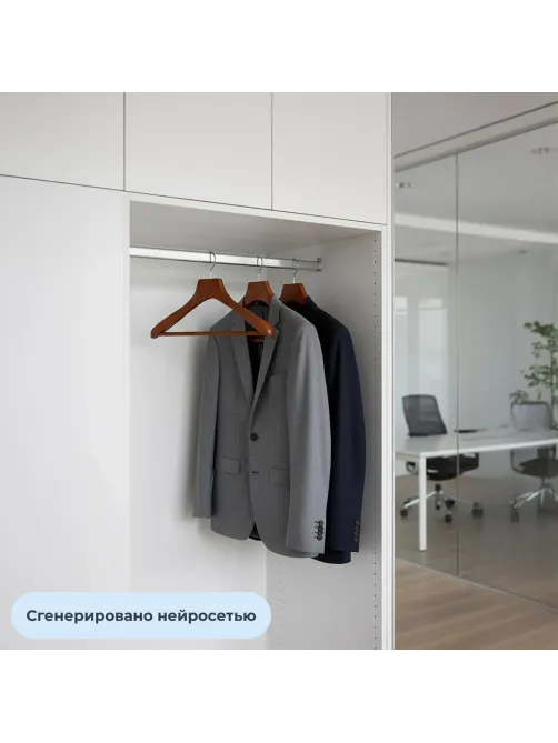 Вешалка-плечики WW_LH246/DL0883 дерев,перек,утолщ,встав р52-54 орех