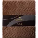 Плед микрофибра Luscan, фактура кофейный 200х220