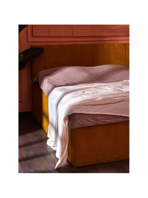 Плед микрофибра Luscan, молочный 150x200
