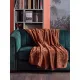 Плед микрофибра Luscan, фактура кофейный 150x200