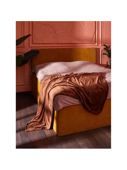 Плед микрофибра Luscan, фактура кофейный 150x200