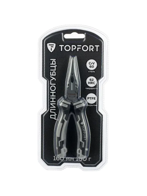 Длинногубцы 160мм/6 Topfort Industrial