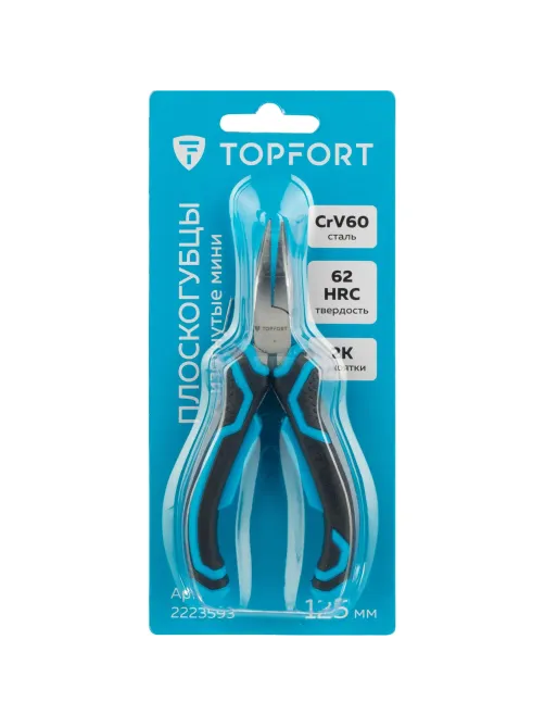 Плоскогубцы изогнутые мини 125 мм Topfort