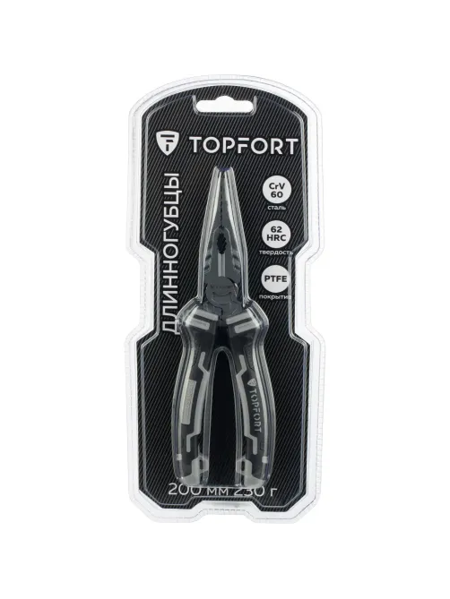 Длинногубцы 200мм/8 Topfort Industrial