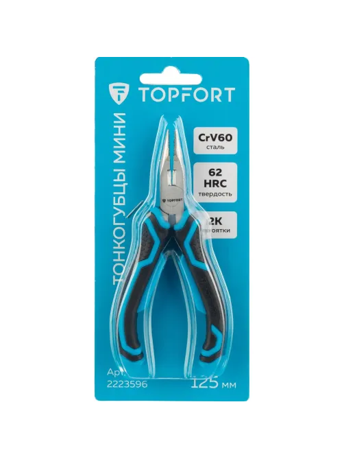 Тонкогубцы мини 125 мм Topfort
