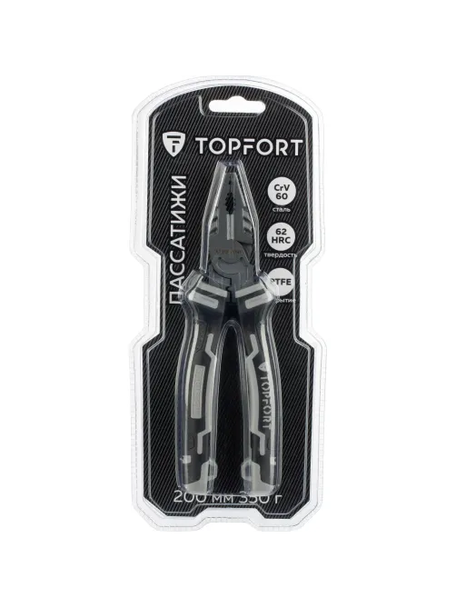Пассатижи 200мм/8 Topfort Industrial