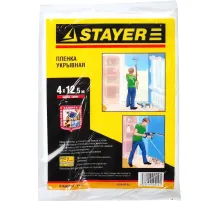 Пленка защитная укрывная 7 мкм 4х12,5 м STAYER 1225-07-12