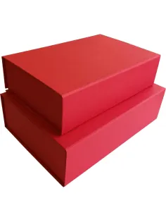 Набор подарочных коробок 2в1 на магните РОГОЖКА 250x170x70красн,Д10303П.280