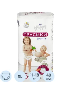 Подгузники - трусики Junior, 40 шт./уп., вес 11-18 кг