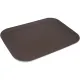 Поднос прорезин.прямоуг.14''х18''(455х355) корич., кт06