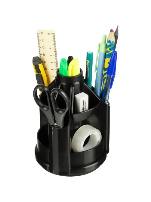 Подставка-органайзер д/канц.мелочей Attache вращ minidesk 10отд чер ОР70АЕ