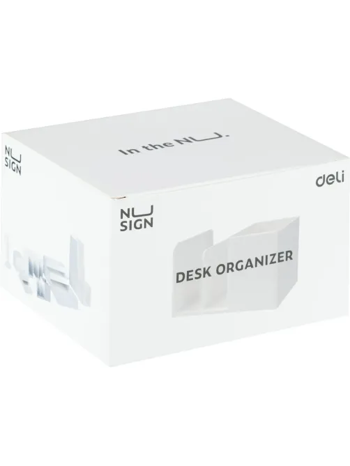 Подставка-органайзер д/канц.мел Deli NuSign ENS950white 120х155х96 4отд бел