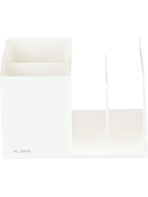 Подставка-органайзер д/канц.мел Deli NuSign ENS950white 120х155х96 4отд бел