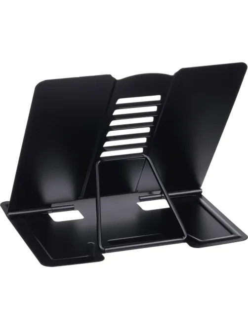 Подставка для книг Комус Класс черная, металл 19x15,5x20см,7 настроек