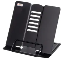 Подставка для книг Комус Класс черная, металл 19x15,5x20см,7 настроек