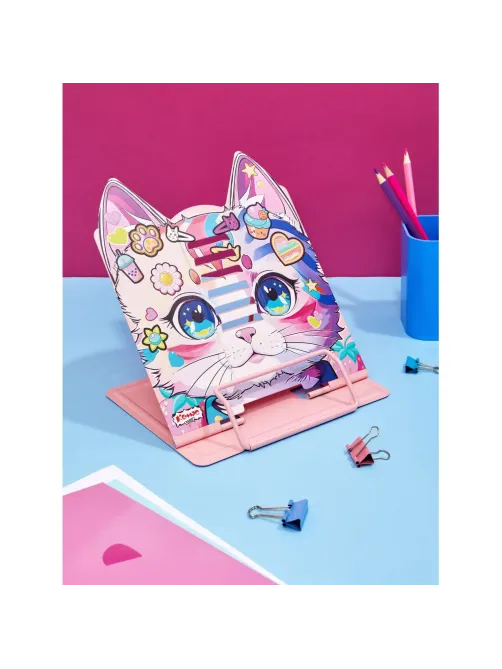 Подставка для книг Комус Класс, Kitty,металл23x15,5x20см,7 настроек