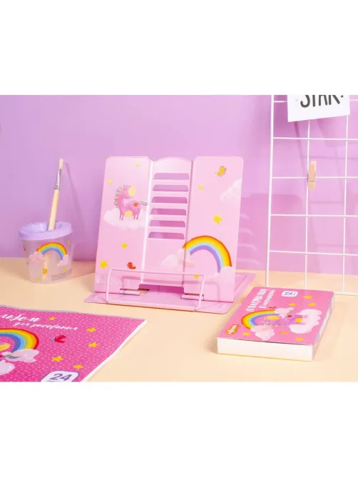 Подставка для книг Волшебный Единорог,металл19x15,5x20см,6настроек