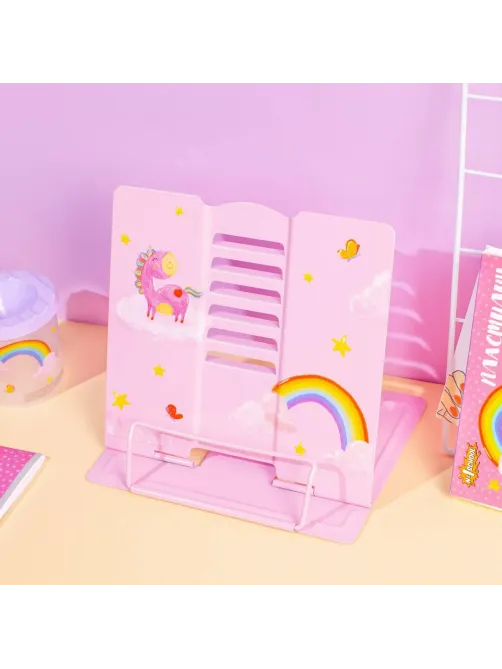 Подставка для книг Волшебный Единорог,металл19x15,5x20см,6настроек