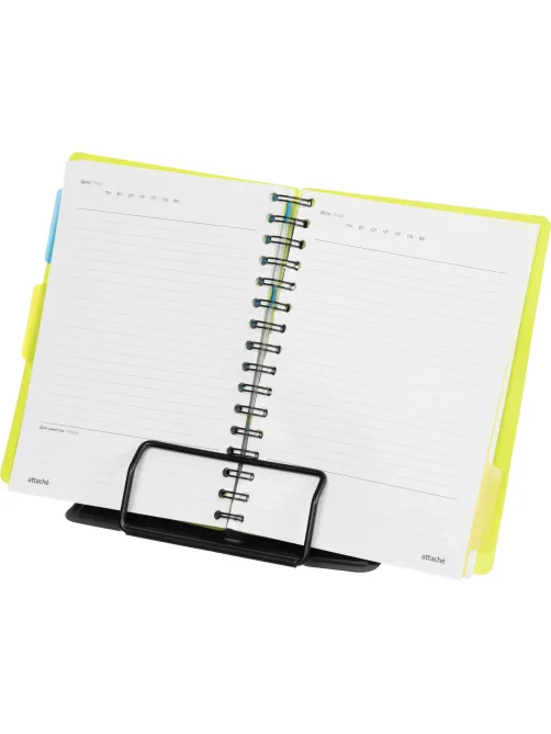 Подставка для книг Комус Класс черная, металл 19x15,5x20см,7 настроек