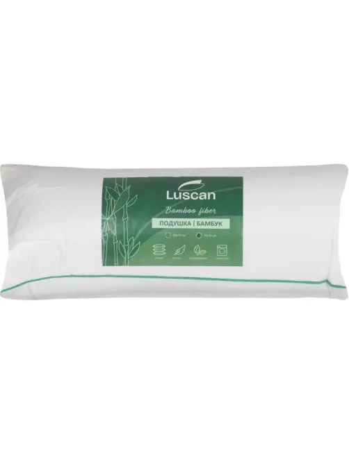 Подушка Luscan 70х70 см стеганая микрофибра, с цветным кантом