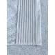 Полотенце махровое Комус банное бордюр Жаккард 70х120 см ,500 г/м2, Голубой