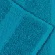 Набор полотенец махровых бордюр 440 г/м2, 70х140 бирюзовый, 5шт