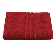 Полотенце махровое Luscan/бордюр 450г/м2, 70х140, бордо