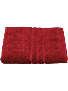 Полотенце махровое Luscan/бордюр 450г/м2, 70х140, бордо