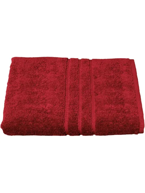 Полотенце махровое Luscan/бордюр 450г/м2, 70х140, бордо