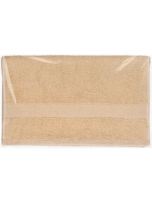 Набор полотенец махровых бордюр 440 г/м2, 50х90 бежевый, 10шт