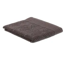 Полотенце махровое Комус банное бордюр Жаккард70х120 см ,500 г/м2,Антрацит