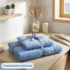 Набор полотенец махровых Luscan/бордюр 450г/м2, 50x90/70x140, голубой