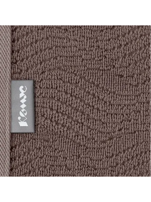 Полотенце махровое Комус банное бордюр Жаккард70х120 см ,500 г/м2,Антрацит