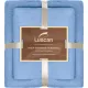 Набор полотенец махровых Luscan 300г/м2, 35x75/70x140 см голубой