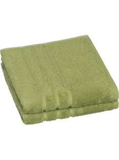 Полотенце махровое Luscan/бордюр 500г/м2, 50х90, оливковый, 2 шт/уп